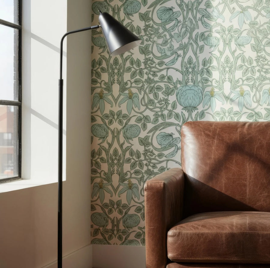 Peel and Stick Pastel Art Nouveau Removable Wallpaper for Home Decor